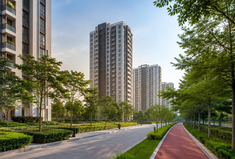 Residential neighbourhood representing Electronic City